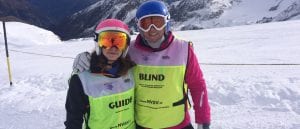 Draadloos communicatiesysteem voor blind skiën AXIWI NVSV